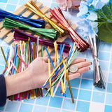 2400pcs Plastic Wire Twist Ties for Bag Packaging Lollipop Sealing