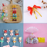 2400pcs Plastic Wire Twist Ties for Bag Packaging Lollipop Sealing