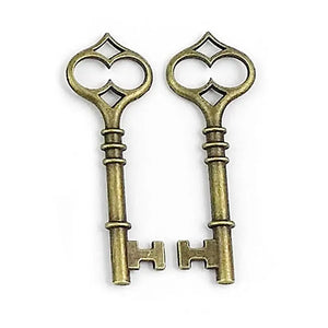 100g Antique Bronze Key Jewelry Findings DIY Supplies 60x21MM