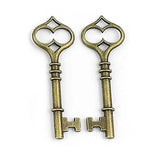 100g Antique Bronze Key Jewelry Findings DIY Supplies 60x21MM