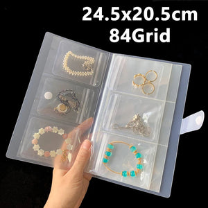 Transparent Jewelry Organizer Storage Albums Gift with Box