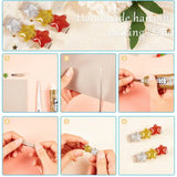 240pcs Glitter Resin Star Cabochons for DIY Jewelry Making