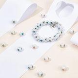 240Pcs Maple Leaf Electroplate Glass Beads for DIY Jewelry Making