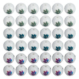 240Pcs Maple Leaf Electroplate Glass Beads for DIY Jewelry Making