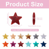 240Pcs Acrylic Gemstone Star Beads for DIY Jewelry Making