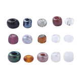 240g Mixed Glass Seed Beads Irregular Round 15 Colors for Jewelry Making DIY