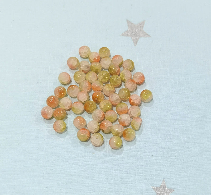 240pcs 10mm Glass Beads Imitating Jade for DIY Bracelet Bangle Making