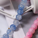 240pcs 10mm Glass Beads Imitating Jade for DIY Bracelet Making