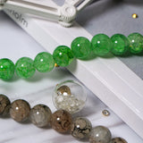 240pcs 10mm Glass Beads Imitating Jade for DIY Bracelet Making
