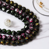 240pcs 10mm Glass Beads in 24 Colors for DIY Bracelet Making
