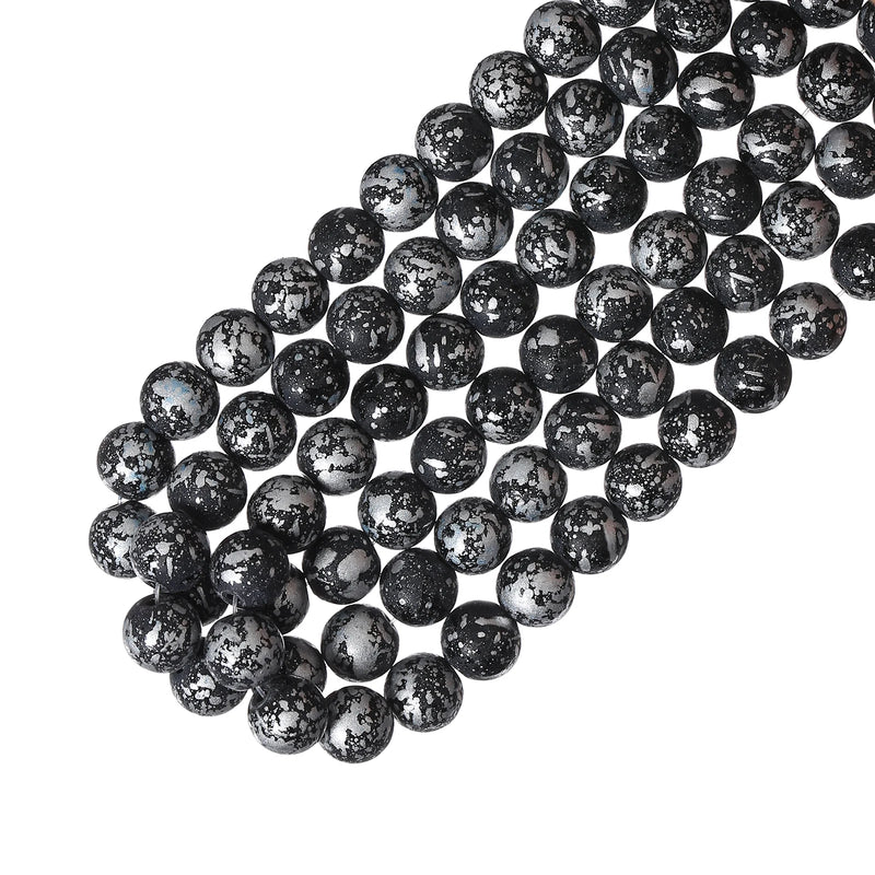 240pcs 10mm Glass Beads in 24 Colors for DIY Bracelet Making