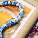 240pcs 10mm Glass Beads for DIY Bracelet Making - 20 Colors
