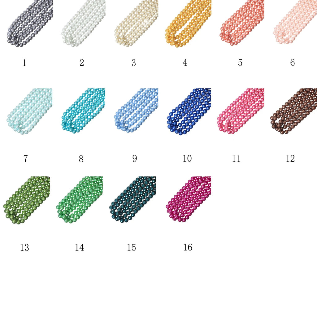 240pcs 10mm Glass Beads for DIY Bracelet Making in 16 Colors