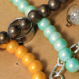 240pcs 10mm Glass Beads for DIY Bracelet Making in 8 Colors