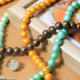 240pcs 10mm Glass Beads for DIY Bracelet Making in 8 Colors