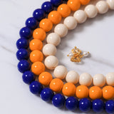 240pcs 10mm Glass Beads Gemstone Imitation in 9 Colors for DIY Bracelets