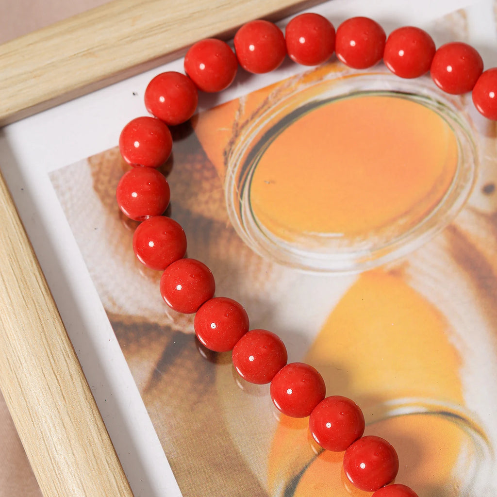 240pcs 10mm Glass Beads Gemstone Imitation in 9 Colors for DIY Bracelets