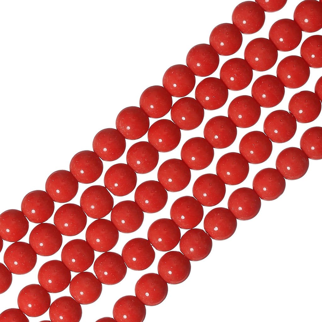 240pcs 10mm Glass Beads Gemstone Imitation in 9 Colors for DIY Bracelets