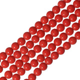 240pcs 10mm Glass Beads Gemstone Imitation in 9 Colors for DIY Bracelets