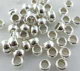 240pcs Tibetan Silver Round Rings Charm Spacers 3x5mm Beading Findings