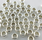 240pcs Tibetan Silver Round Rings Charm Spacers 3x5mm Beading Findings