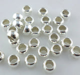 240pcs Tibetan Silver Round Rings Charm Spacers 3x5mm Beading Findings