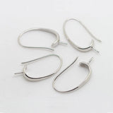 10PCS 24K Plated Brass Half Hole Beads Earring Hooks