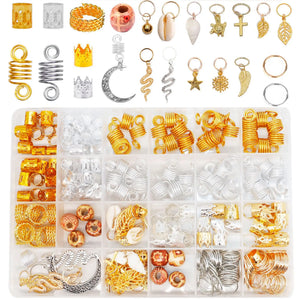 Hair Braid Cuffs Clip Jewelry Dreadlocks Beads Hair Styling Decoration