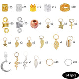 Hair Braid Cuffs Clip Jewelry Dreadlocks Beads Hair Styling Decoration
