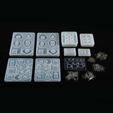 245PCS Resin Casting Clay Molds Craft Kit Pendant Mould Crystal Epoxy Set