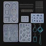 245PCS Resin Casting Clay Molds Craft Kit Pendant Mould Crystal Epoxy Set