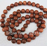 Nature Golden Sand Stone Beads 6mm