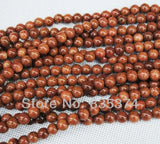 Nature Golden Sand Stone Beads 6mm