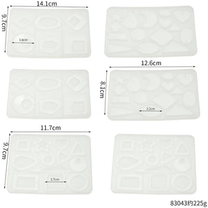 248Pcs Resin Jewelry Making Kit, Silicone Molds Earring Molds With Hooks
