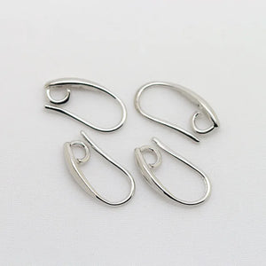 12PCS 7x14MM 24K Plated Brass Earrings Hooks