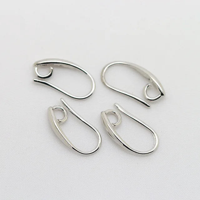 12PCS 7x14MM 24K Plated Brass Earrings Hooks