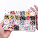 Czech Acrylic Letter Square Beads Belt Box Set - DIY Jewelry Making