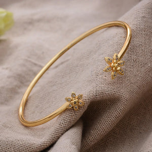 24K Dubai Ethiopian Zircon Cuff Bangles Women Wedding Jewelry Bracelet
