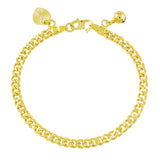 24K Cuban Plated Bracelet for Women & Men's Jewelry