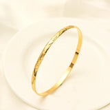 24K 68MM Plated Bangles African Bride Wedding Bracelet Jewelry