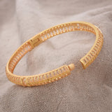 24K Ethiopian Africa Bangles For Women African Bride Wedding Bracelet
