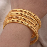 24K Ethiopian Africa Bangles For Women African Bride Wedding Bracelet