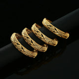 24K Ethiopian Africa Bangles Women African Bride Wedding Bracelet Jewelry