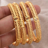 24K Ethiopian Africa Bangles For Women African Bride Wedding Bracelet