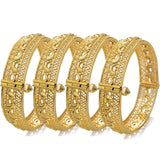 24K Dubai Bangles for Women Bride Wedding Flower Bracelet Bijoux Africaine