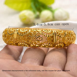 24K Flower Bangles for Girls Kids Dubai Egyptian Indian Saudi Bangles