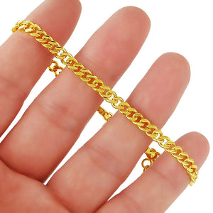 24K Cuban Plated Bracelet for Women & Men