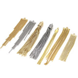 24K Brass Ball Bead Snake Chains Tassel Earring Charms Pendants