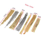 24K 2PCS Chain Tassel Earrings Making DIY Necklace Jewelry