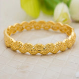24K Bangles for Women/Girls/Baby/Kids Charm Bracelet Flower Jewelry